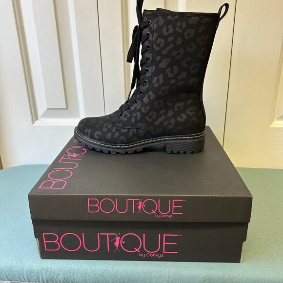 WOMEN'S BLACK/LEOPARD BOUTIQUE by CORKY"S BOOTS - Picture 9 of 11